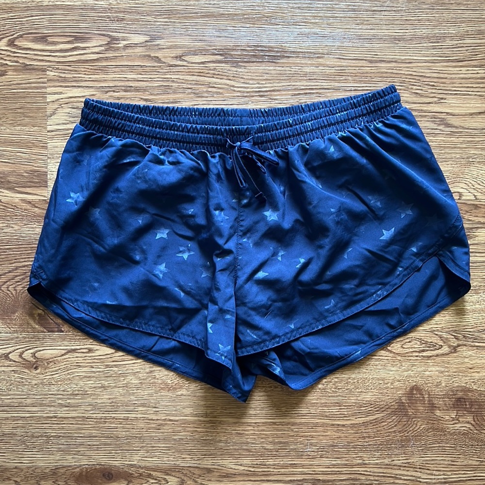 Old Navy star print running shorts, size SM